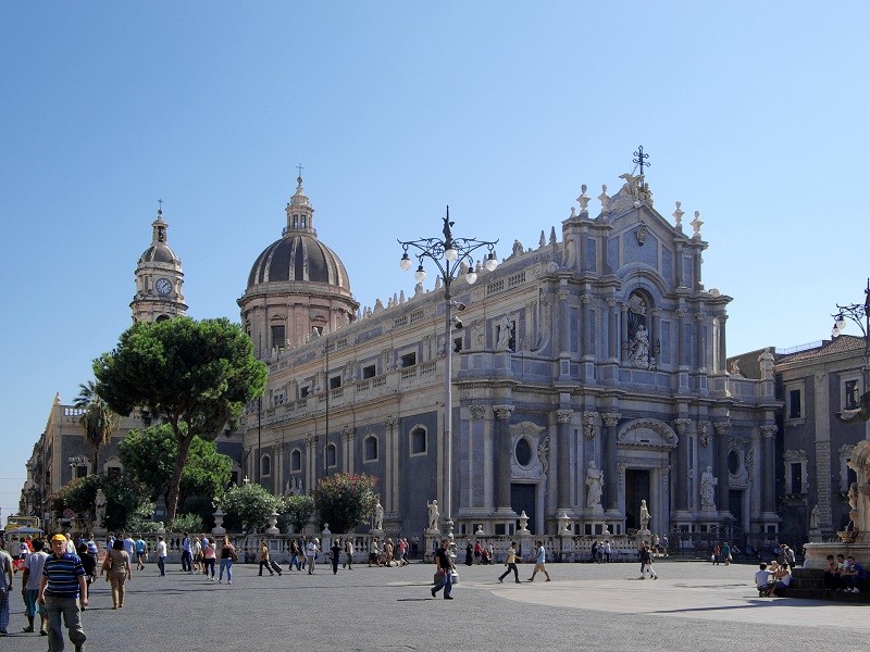 Image of the beautiful Baroque architecture in Catania
