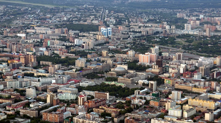 Image of Novosibirsk from sky