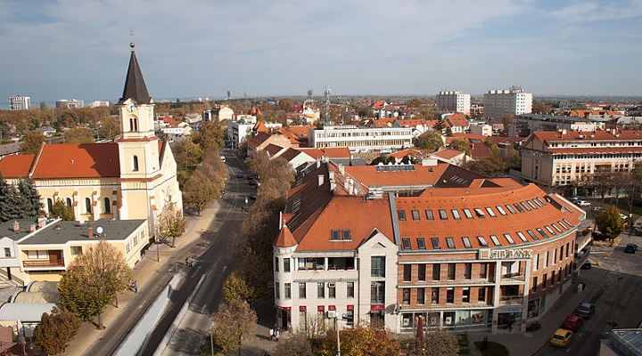 View of Siófok in Hungary.