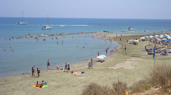 Shot of people enjoying a sunny beach.